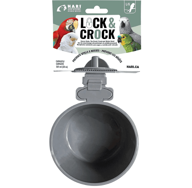Lock & Crock Durable Food & Water Dish by Hagen Hari Large 20 oz
