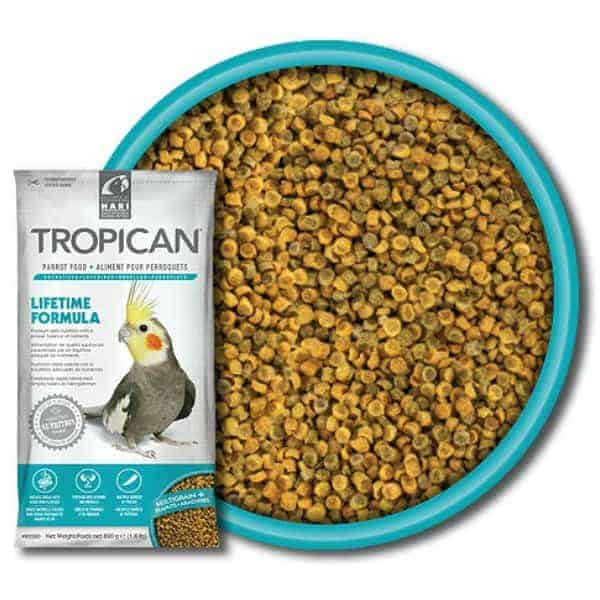 Tropican Lifetime Parrot Granules by Hagen Hari 1.8 lb (820 g)