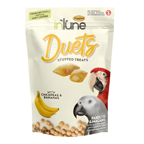 Higgins Intune DUETS Chick Peas Bananas Parrot Treat Large 3 oz