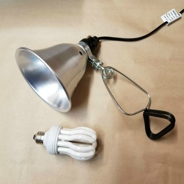 aluminum clamp light and cfl full spectrum light bulb