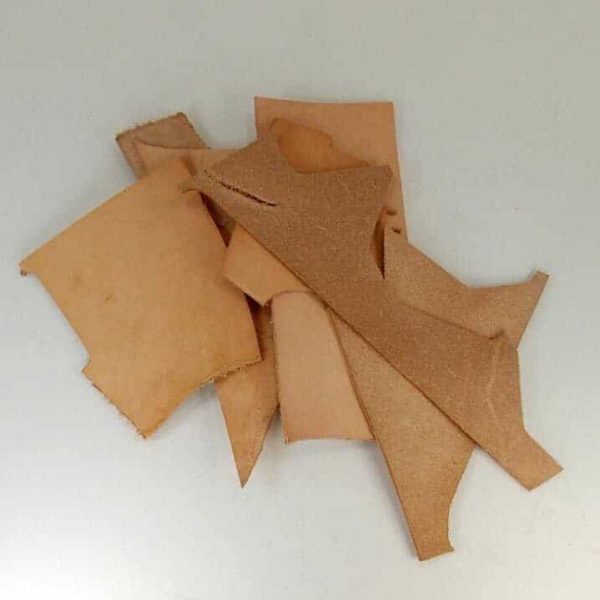 Leather Scrap Vegetable Tanned Bird Safe for Toys 1 lb