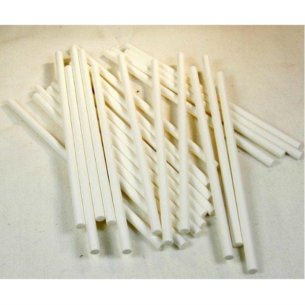 Lolly Stix Paper Sticks for Bird Toys White 50 pc