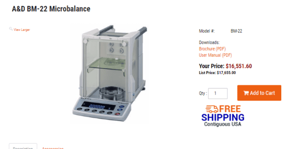 A&D BM-22 Microbalance