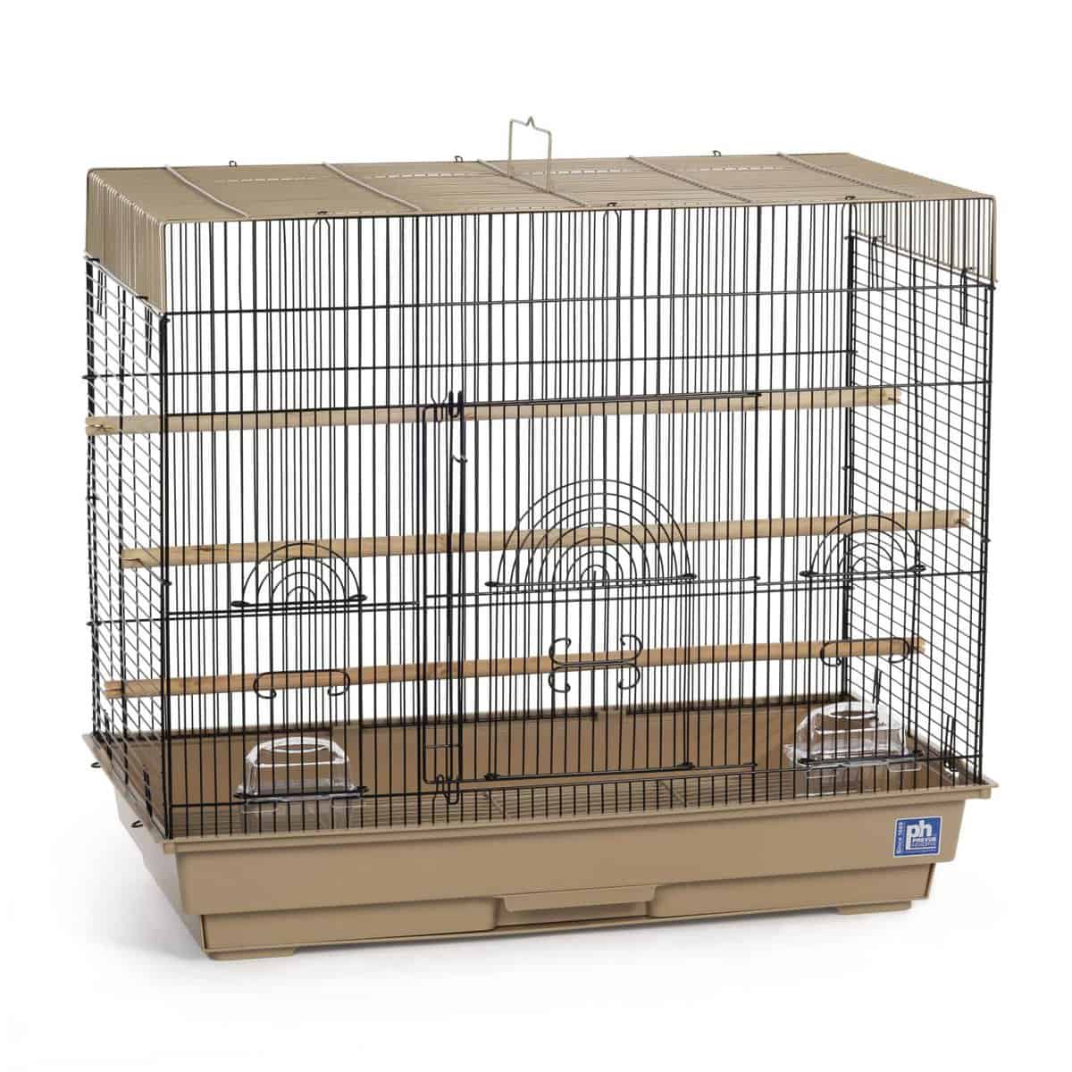 Indoor Aviary Flight Cage for Smallest Birds Prevue 1804 Black/Brown