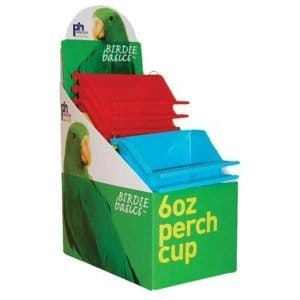 High Back Seed and Water Cup with Landing Perch 1265 6 oz 12 pc box