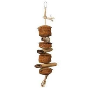 Prevue Pet Naturals Bird Toy 62800 Coconut And Bamboo