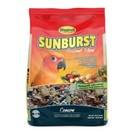 Higgins Sunburst for Small to Medium Hookbills Ingredients