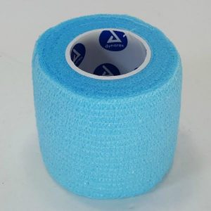 First Aid Self Adhering Tape Vet Wrap No Clips No Adhesive Sky Blue