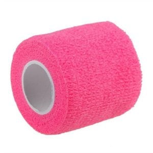 First Aid Self Adhering Tape Vet Wrap No Clips No Adhesive Pink