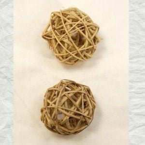 Munchie Woven Vine Balls for Bird Toy Parts 2 Inch 4 pc
